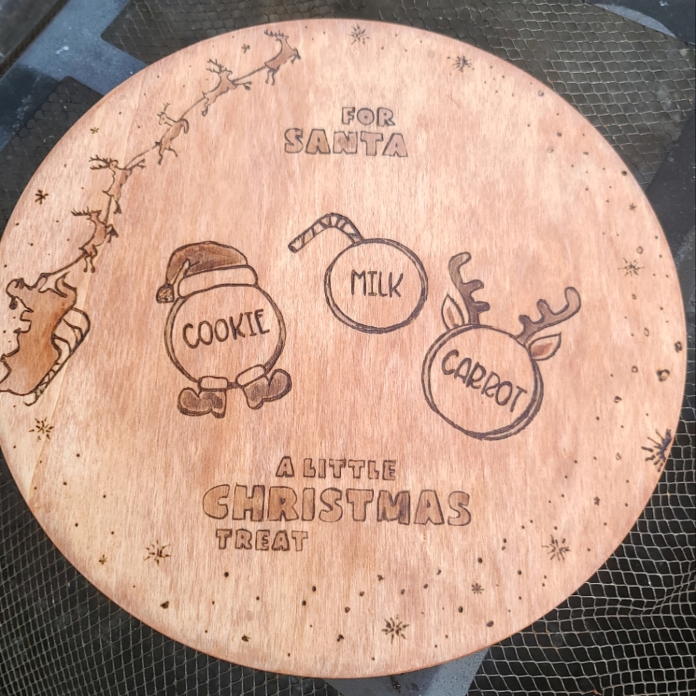 Christmas Wooden serving tray
